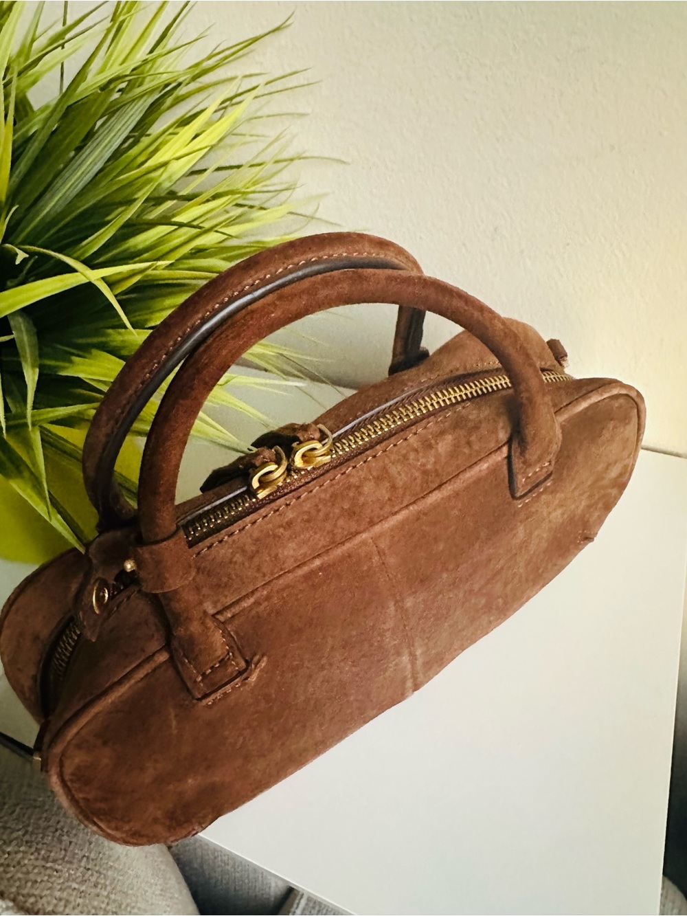 Zara | Suede Leather Bag